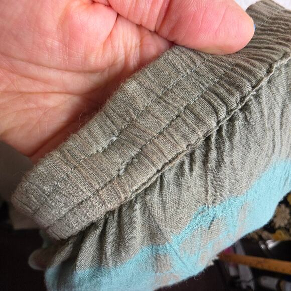 Tiedyed SzSm Tiered Vintage‎ long Skirts. A line. Elastic waist. Boho. Romantic. - Picture 10 of 13